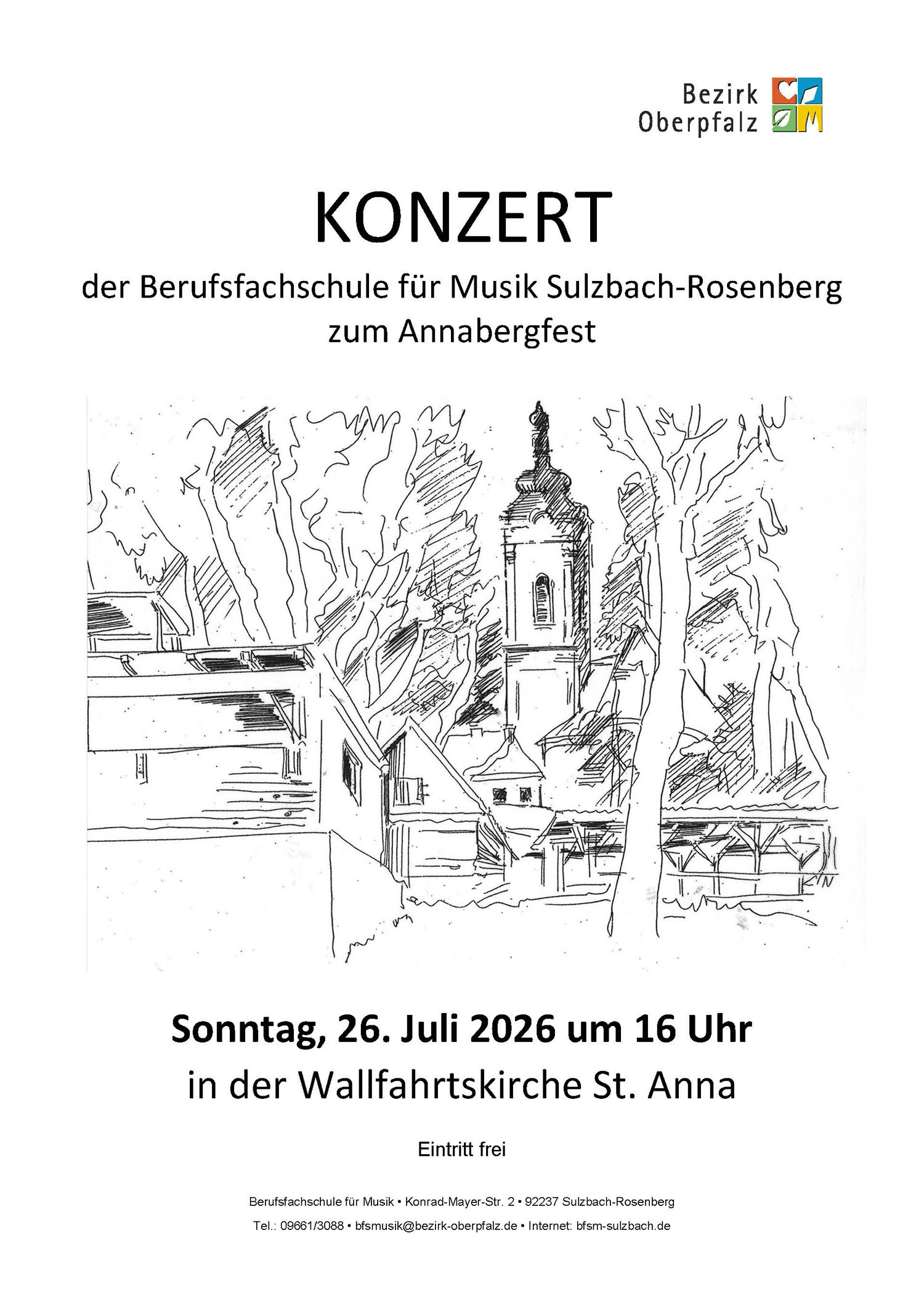 Konzert der Berufsfachschule für Musik Sulzbach-Rosenberg zum Annabergfest